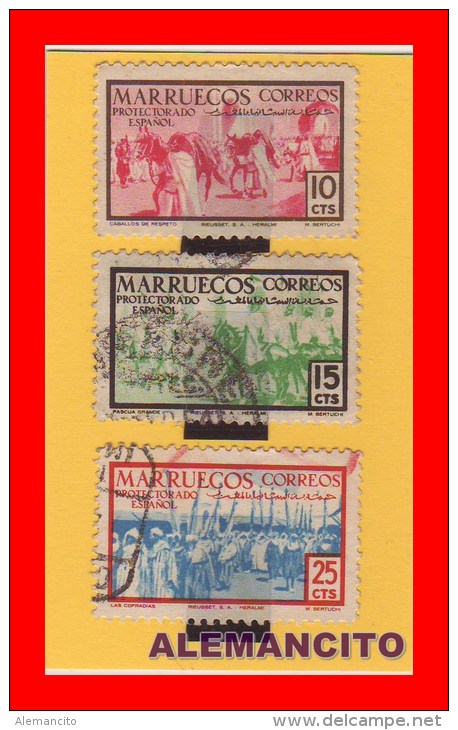 ESPAÑA -  COLONIA - ESPAÑOLA  -   MARRUECOS  - AÑO -1928-1950 - Marruecos Español