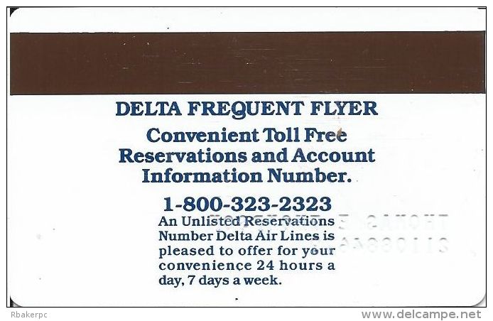 Delta Frequent Flyer Card - Other & Unclassified