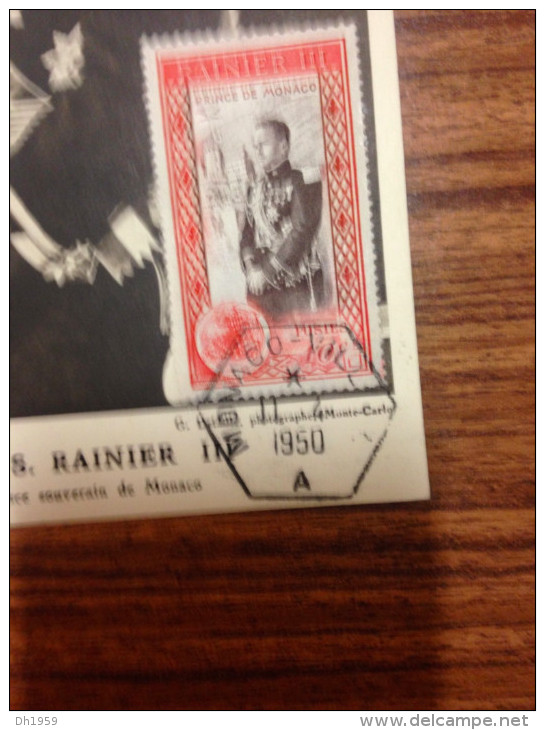 S.A.S. RAINIER III PRINCE SOUVERAIN G. DETAILLE PHOTOGRAPHE MONTE CARLO  FDC LOT DE 4 CARTES MAXIMUM - Brieven En Documenten