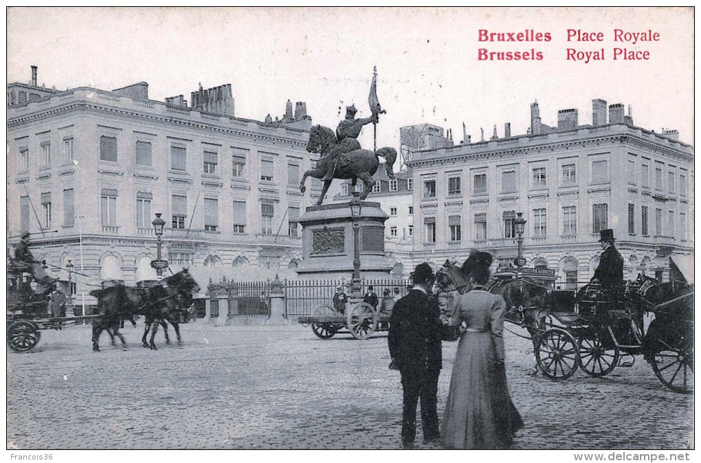 Lot De 3 Cartes CPA De BRUXELLES - La Place Royale - - Lots, Séries, Collections