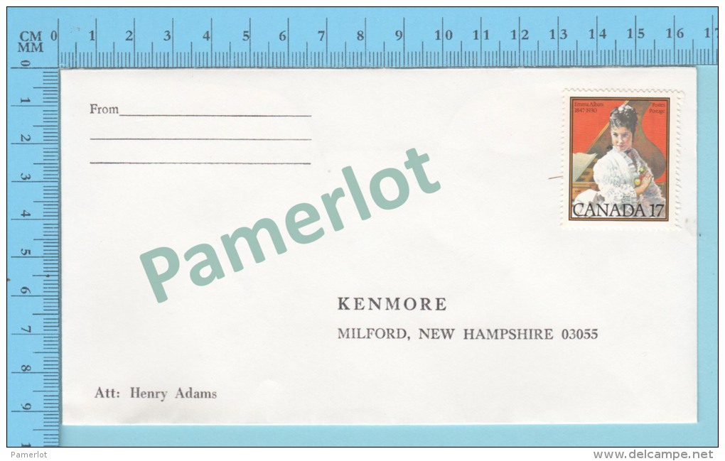 Canada (1980 # 860 Never Use Adressed To Kenmore Stamp Co. Milford New Hampshire )  2 Scans - Lettres & Documents