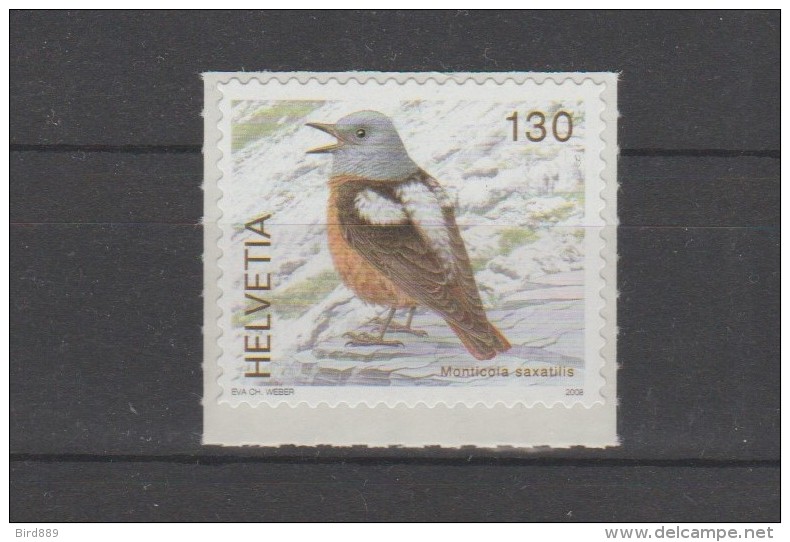 2008 Switzerland Bird Self Adhesive MNH - Nuevos