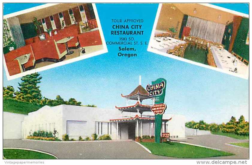 241165-Oregon, Salem, China City, Chinese Restaurant, Merrifields No 19029F - Salem