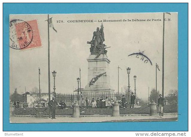 CPA 278 - Le Monument De La Défense De Paris - COURBEVOIE 92 - Courbevoie