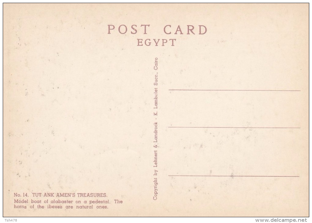 EGYPTE---TOUTANKHAMON---N°14---model Boat...---voir 2 Scans - Autres & Non Classés