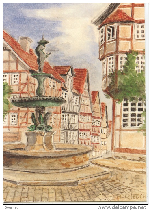 Allemagne : Bad Wildungen Um 1930 - H. Rieder - Marktebrunnen - Bad Wildungen