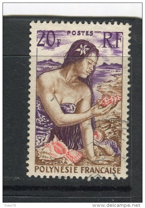 POLYNESIE FRANCAISE - Y&T N° 11° - Jeune Fille Au Coquillage - Gebraucht