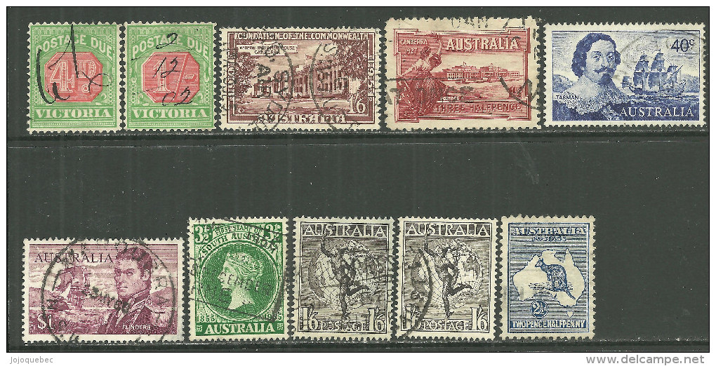 L'Australie Oblitérérs, USED - ...-1854 Vorphilatelie