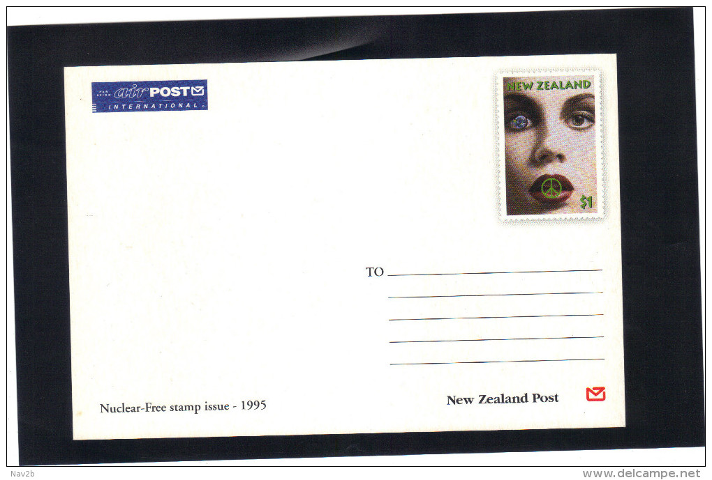 Nouvelle Zélande , Entier Carte Postale Neuve . Nuclear - Free 1995. - Postal Stationery