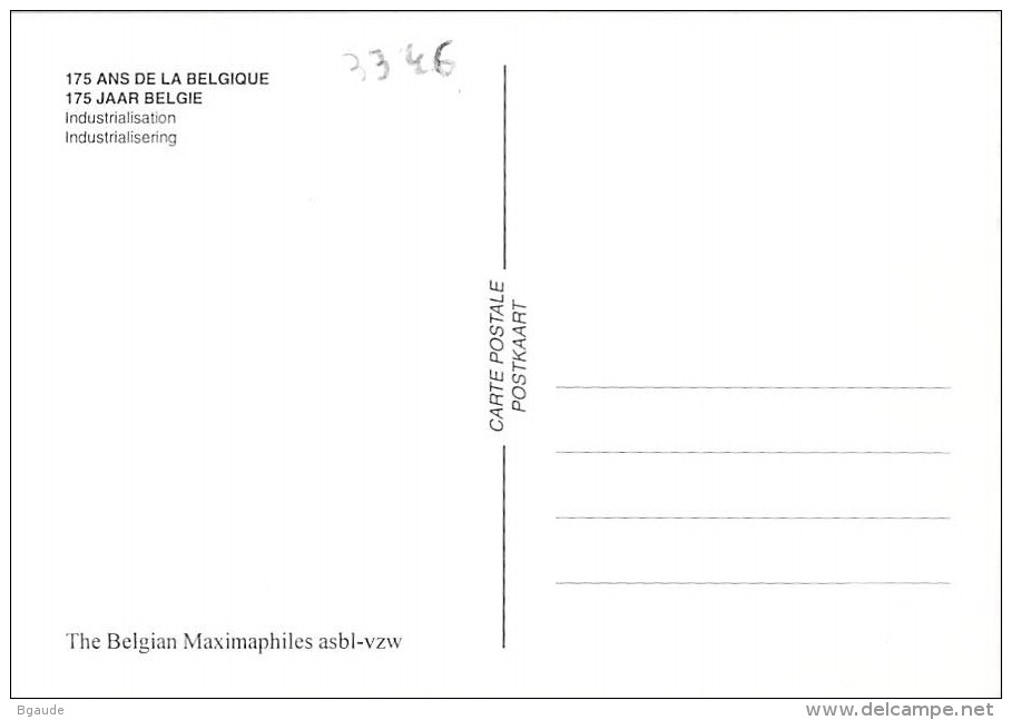 BELGIQUE CARTE MAXIMUM   NUM.YVERT  3346  175 ANS DE LA BELGIQUE - 2001-2010