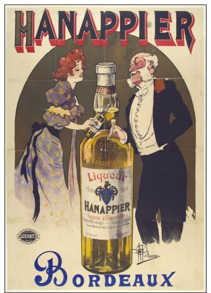 Poster-manifesto-affiche Reproduction - Liqueur Hanappier Bordeaux - Autres & Non Classés