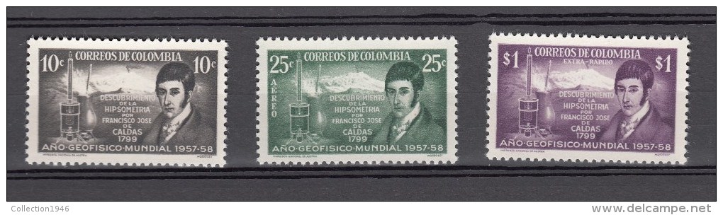 Colombia 1958,3V,set,geophysic Year,geofysisch Jaar,geophysisch Jahr,MNH/Postfris(A1969) - Klimaat & Meteorologie