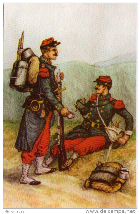 Musée De Phalsbourg - 4e Bataillon, 63e Infanterie De Ligne, 1870 - Clairon Et Soldat - Uniformen