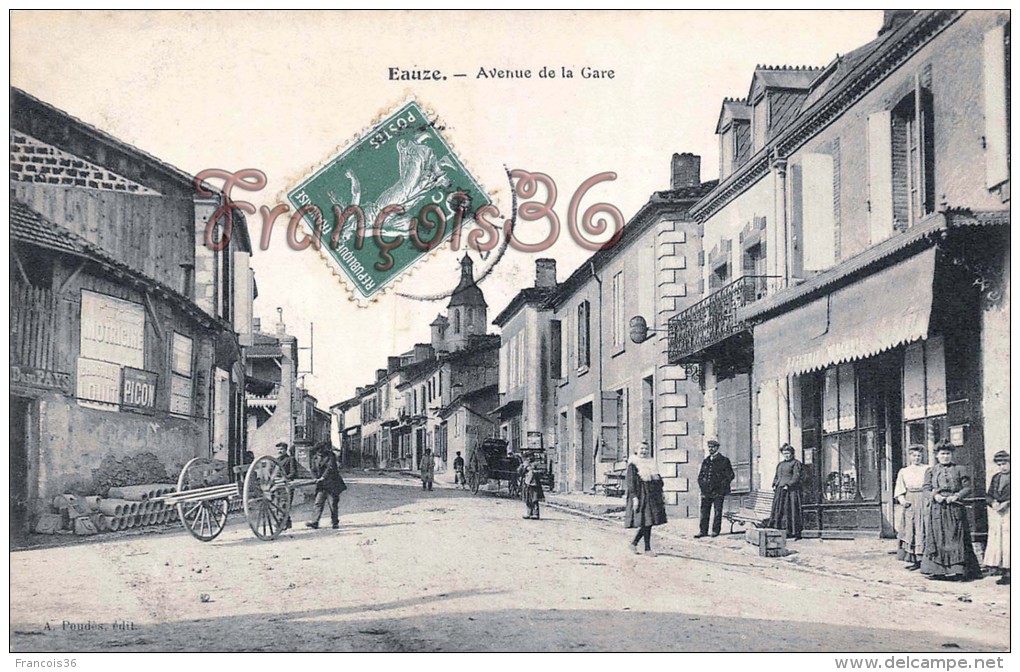 (32) Eauze - Avenue De La Gare - 2 SCANS - Castera