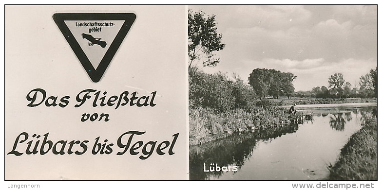 Foto-AK BERLIN 'Das Fließtal Von Lübars Bis Tegel' ~ 1963 - Tegel