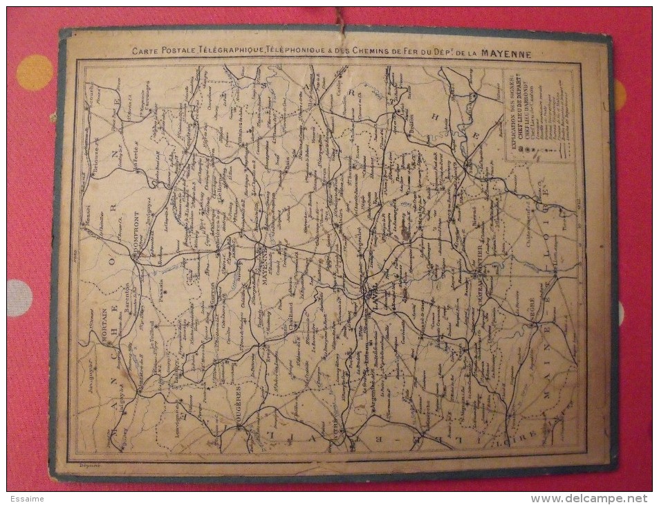 Almanach Des PTT. Mayenne Laval. Calendrier Poste, Postes Télégraphes.1924. Lac De Lecco Italie - Grand Format : 1921-40