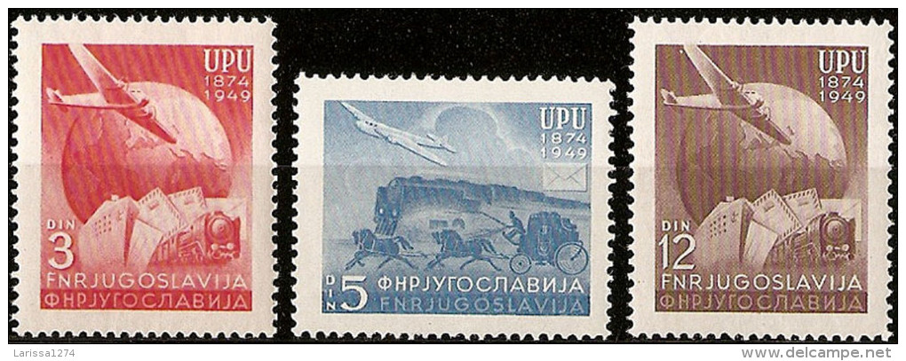 YUGOSLAVIA 1949 75th Anniversary Of U.P.U. Set MNH - Nuovi