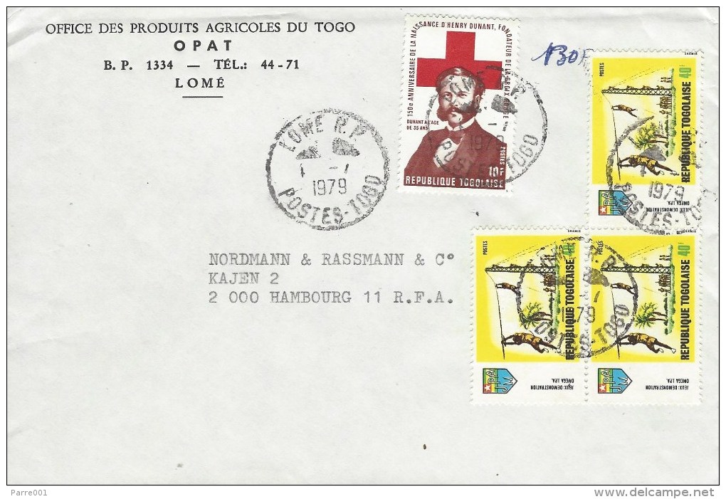 Togo 1979 Lome Red Cross Henri Dunant Game Cover - Togo (1960-...)