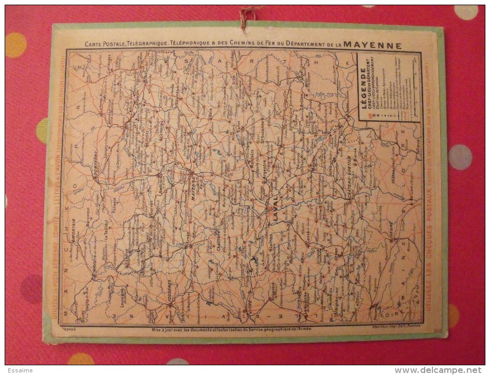 Almanach Des PTT. Mayenne Laval. Calendrier Poste, Postes Télégraphes.1935. Vieux Pont De Céret - Grand Format : 1941-60