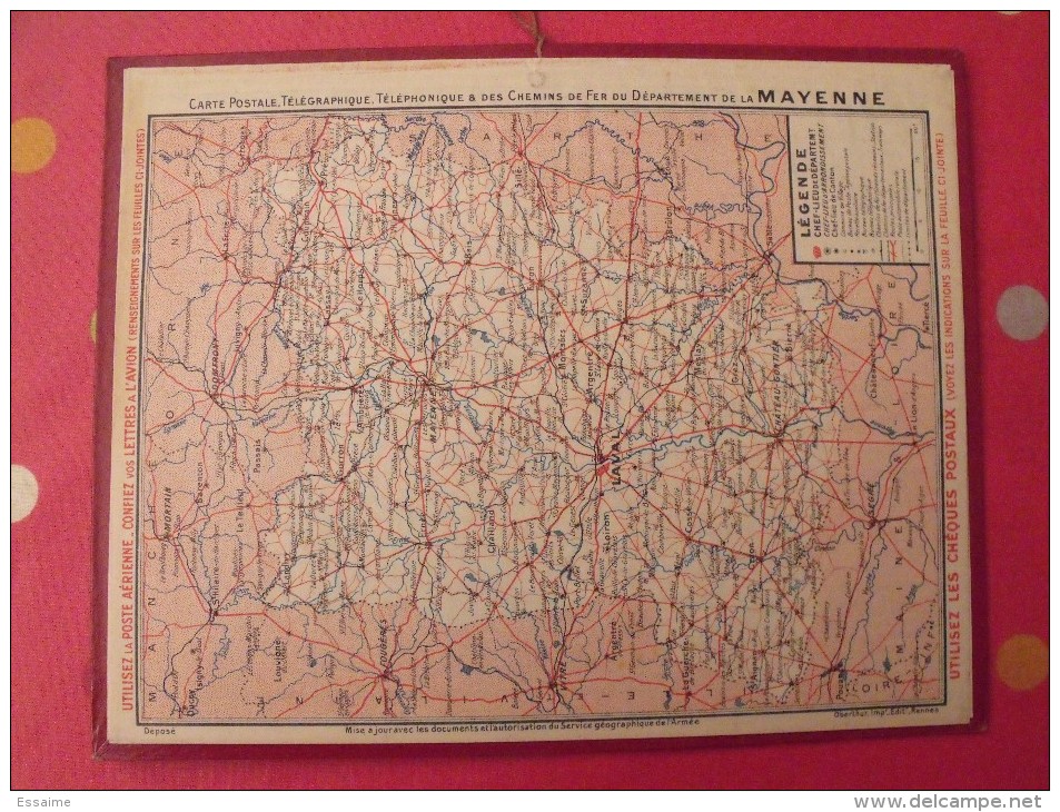 Almanach Des PTT. Mayenne Laval. Calendrier Poste, Postes Télégraphes.1942. Chasse Lièvre Au Gîte - Formato Grande : 1941-60