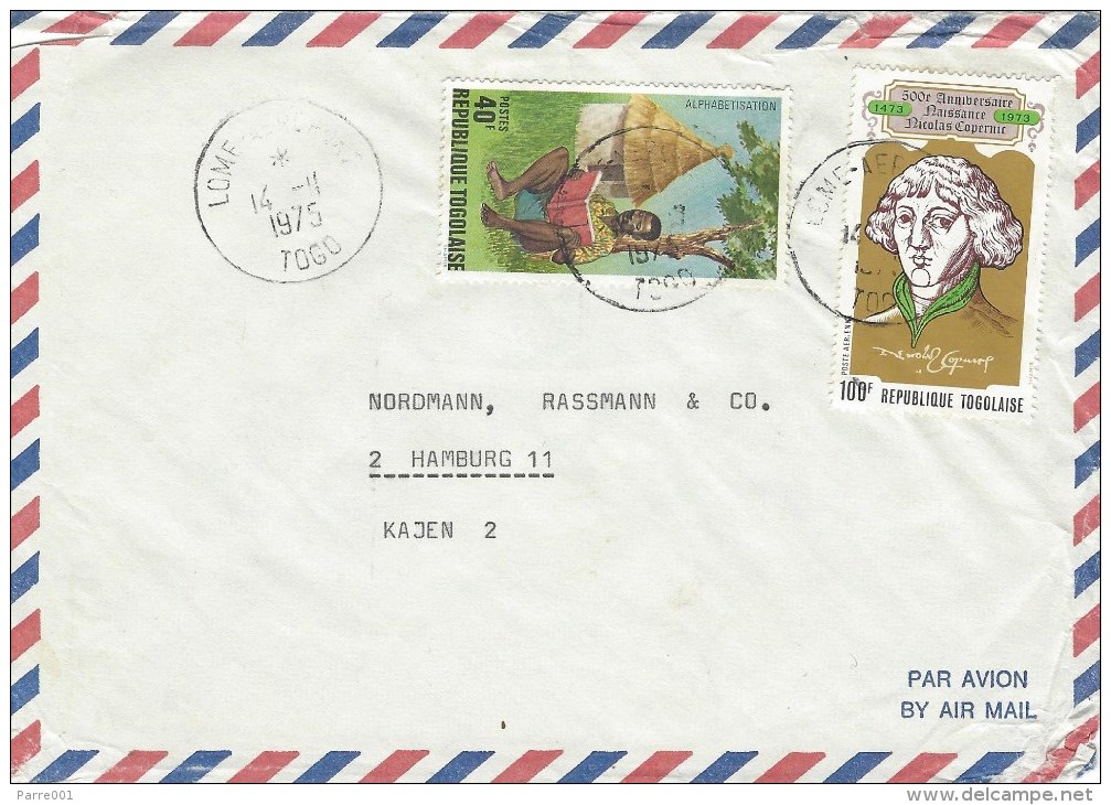 Togo 1975 Lome Aeroport Alphabetism Copernicus Cover - Togo (1960-...)