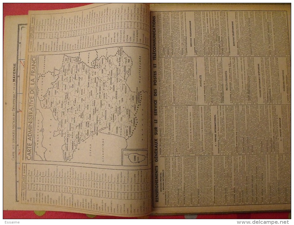 Almanach Des PTT. Mayenne Laval. Calendrier Poste, Postes Télégraphes.1965. Pêche En Barque - Grand Format : 1961-70