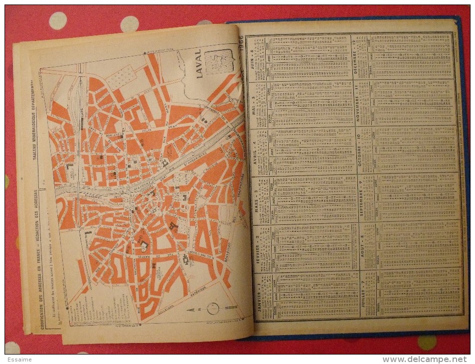 Almanach Des PTT. Mayenne Laval. Calendrier Poste, Postes Télégraphes.1966. Grimpé Dans L'arbre - Tamaño Grande : 1961-70