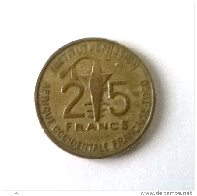 Monnaies - Afrique  Occidentale Française - 25 Francs 1957 - - Autres – Afrique