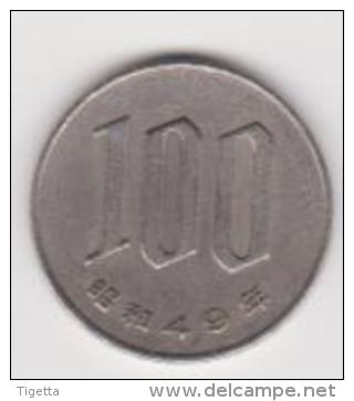 GIAPPONE   100 YEN  ANNO 1974 - Giappone