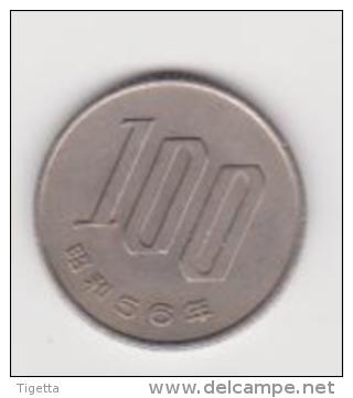 GIAPPONE   100 YEN  ANNO 1981 - Japon