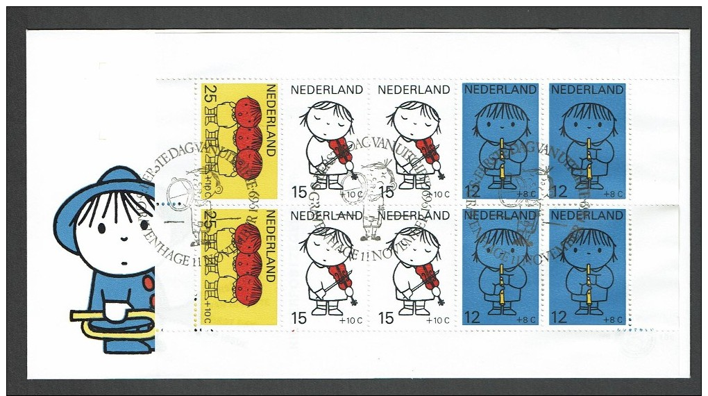 Nederland 1969  NvpH FDC E100A Onbeschreven, Open Klep - FDC