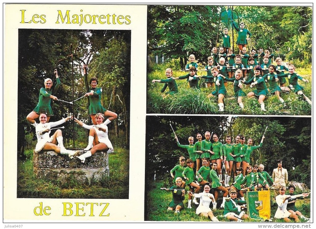 BETZ (60) Carte à 3 Vues Troupe De Majorettes - Andere & Zonder Classificatie