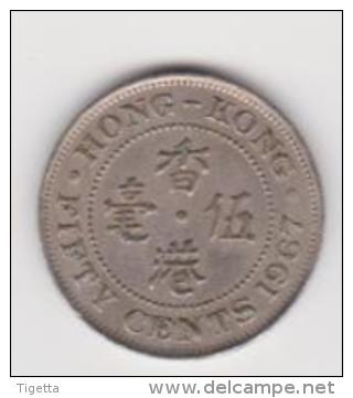 HONG KONG   50 CENTS  ANNO 1967 - Hong Kong