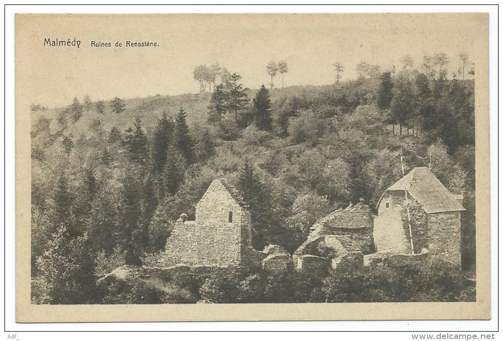 CPA MALMEDY, RUINES DE RENASTENE, PROVINCE DE LIEGE, BELGIQUE - Malmedy