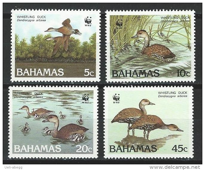 Bahamas Mi 672-75, SG 724-27 ** MNH - Ganzen