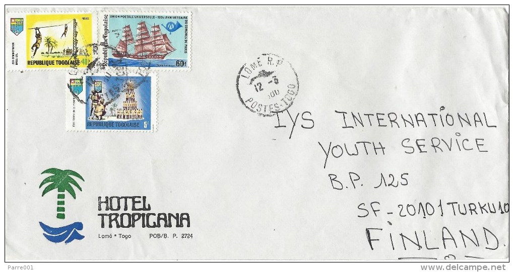 Togo 1980 Lome RP UPU Paris Congress Ship Cover - Togo (1960-...)