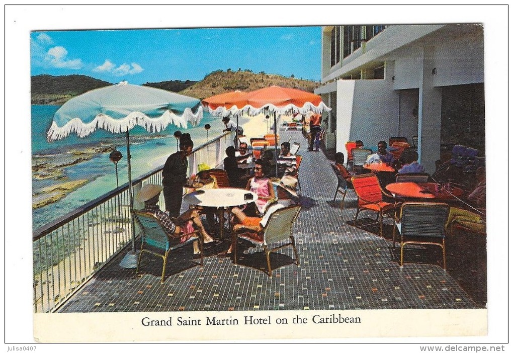 SAINT MARTIN Cpsm Grand Saint Martin Hotel On The Caribbean Animation - Saint Martin