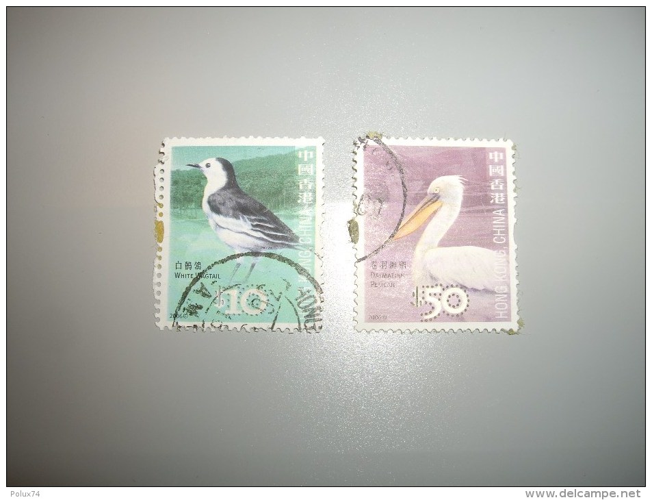 CHINE China    Hong-kong  50 Et 10 $  Oiseaux - Oblitérés