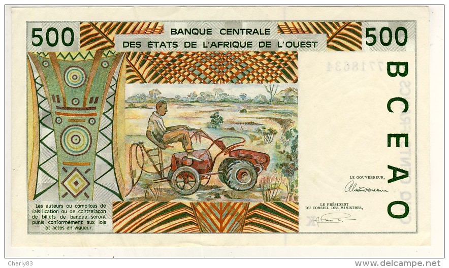 Billet De  500 Francs  N53 - West African States