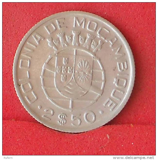 MOZAMBIQUE  2,5  ESCUDOS  1950  3,5 GRS - 0,650 SILVER KM# 68  -    (Nº13009) - Mozambique