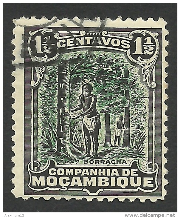 Mozambique Company, 1 1/2 C. 1918, Scott # 112, Used, - Mozambique