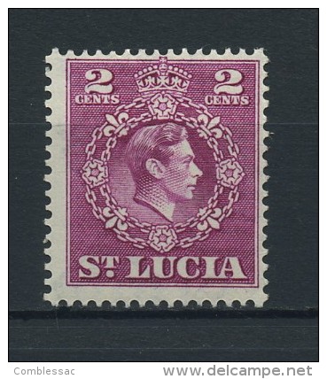 SAINT  LUCIA   1938     2c  Magenta   Perf  14 1/2 X 14      MH - St.Lucia (...-1978)