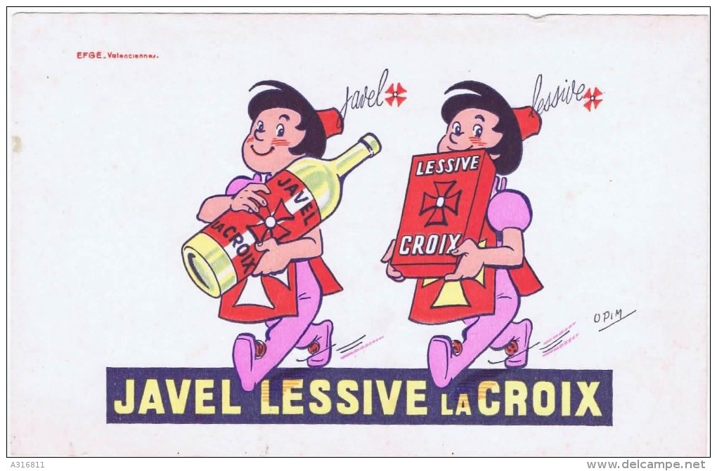 Buvards JAVEL LESSIVE LA CROIX - J