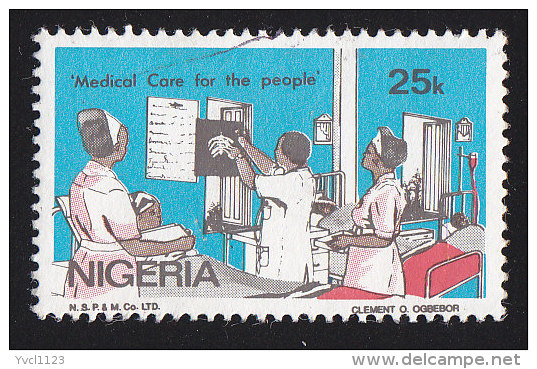 NIGERIA - Scott #494 Medical Care / Used Stamp - Nigeria (1961-...)