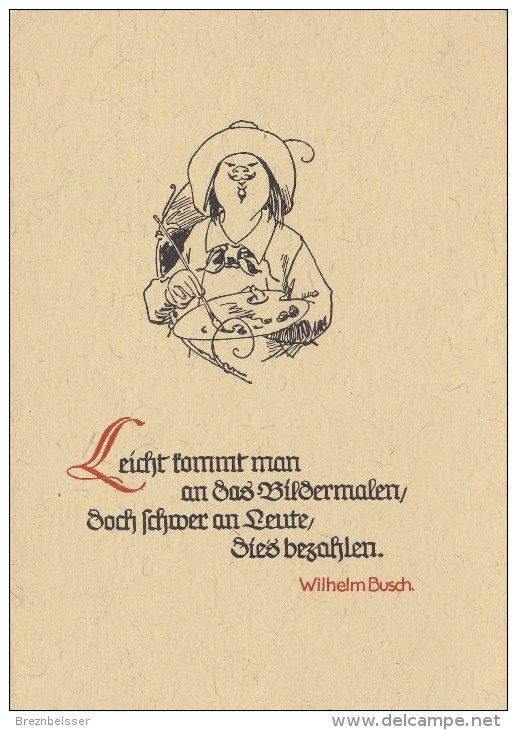 Künstler AK: Wilhelm Busch - Aus Maler Klecksel - Karte Nicht Gel. - Busch, Wilhelm