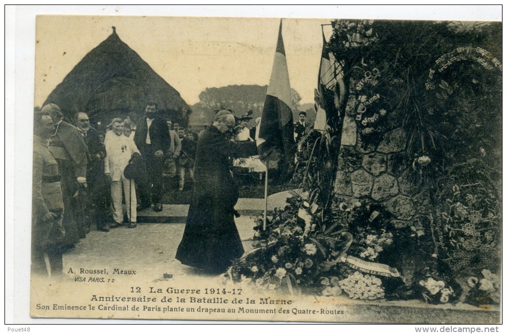 77 -  CHAMBRY - Guerre 14-18 Anniversaire De La Bataille De La Marne , Cardinal De Paris - Autres & Non Classés