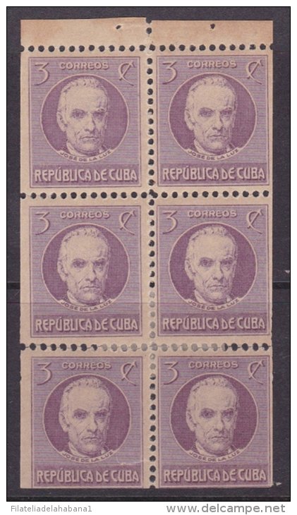 1917-153 CUBA 1917 REPUBLICA Ed.207c. 3c PATRIOT BOOKLED MH LIBRO DE CARTERO - Neufs
