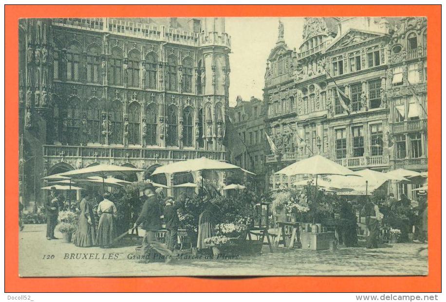 Belgique - Bruxelles "  Grande Place - Marché Aux Fleurs " - Märkte