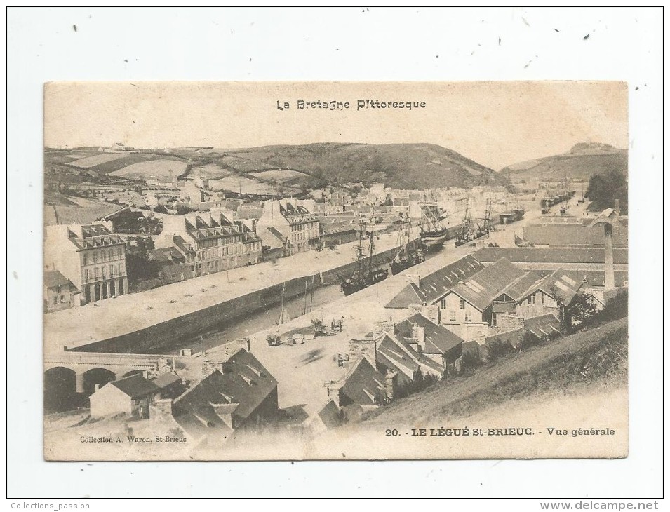 Cp , 22 , LE LEGUE SAINT BRIEUC , Vue Générale , Ed : Waron 20 , Voyagée 1905 - Saint-Brieuc