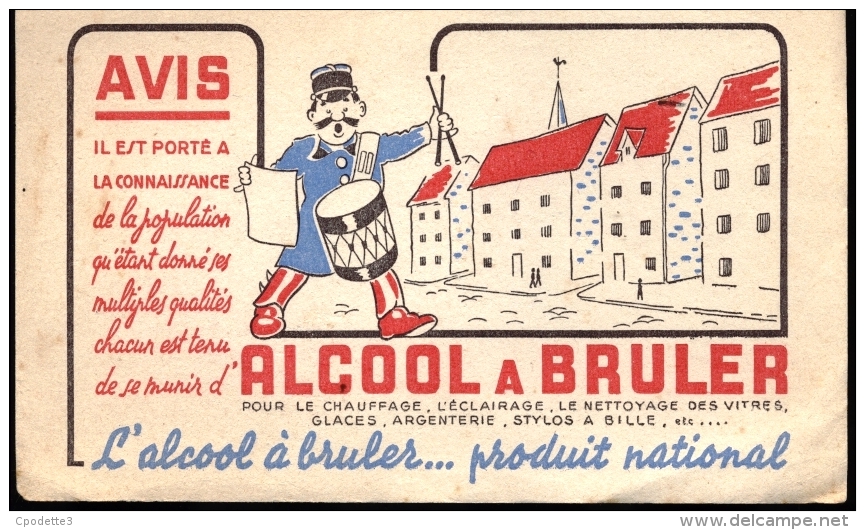 - Buvard - Alcool A Bruler - Wash & Clean